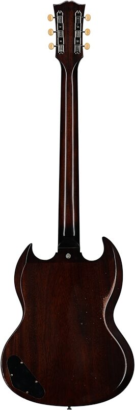 open zoom image for Gibson Custom Shop 1963 SG Junior Reissue Electric Guitar, Vintage Sunburst, Serial Number 505653, Full Straight Back