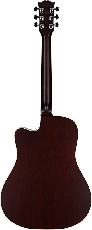 open zoom image for Gibson Hummingbird Studio EC Acoustic-Electric Guitar (with Case), Tri-Burst Satin, Serial Number 23035091, Full Straight Back
