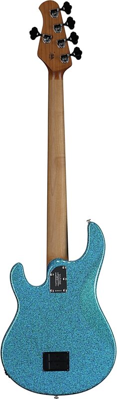 open zoom image for Ernie Ball Music Man StingRay 5 Special Electric Bass, 5-String (with Case), Anomalous Green, Ebony Fretboard, Serial Number K10325, Full Straight Back