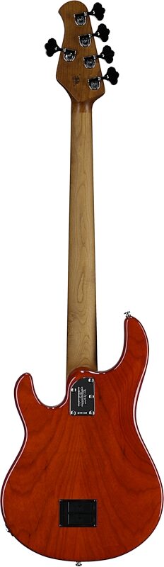 open zoom image for Ernie Ball Music Man StingRay 5 Special HH Electric Bass (with Case), Translucent Orange, Rosewood Fretboard, Serial Number K10330, Full Straight Back
