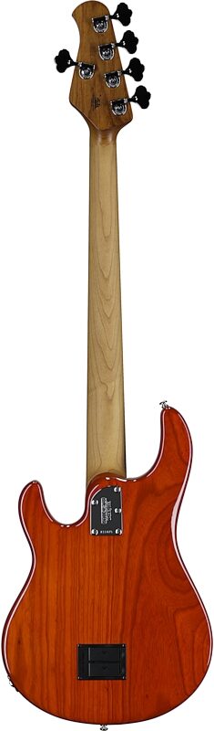 open zoom image for Ernie Ball Music Man StingRay 5 Special Electric Bass, 5-String (with Case), Translucent Orange, Rosewood Fretboard, Serial Number K11475, Full Straight Back