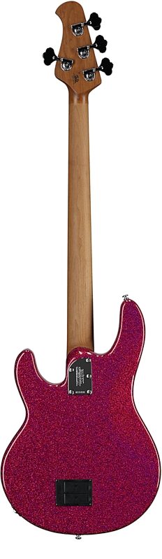open zoom image for Ernie Ball Music Man StingRay Special Electric Bass (with Case), Soda Pink Sparkle, Roasted Maple Fretboard, Serial Number K11438, Full Straight Back