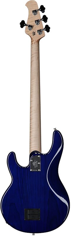 open zoom image for Ernie Ball Music Man BFR StingRay Special Electric Bass, Paua Blue, Figured White Maple Fretboard, Serial Number K12266, Full Straight Back