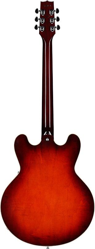 open zoom image for Heritage Standard II Collection H-530 Electric Guitar (with Case), Chestnut Burst, Serial Number 1260635, Full Straight Back