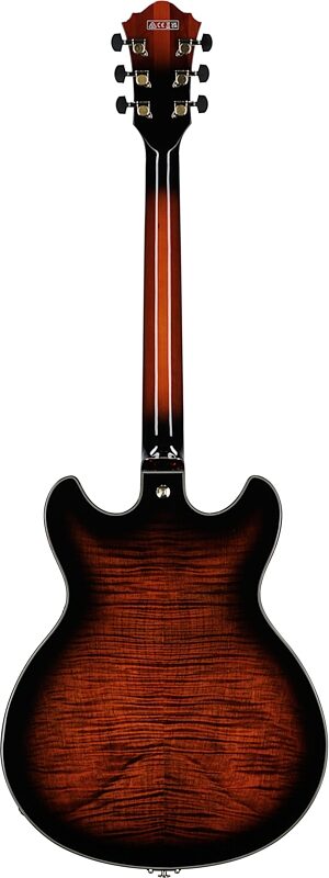 open zoom image for Ibanez ASH300 Artstar Hollowbody Electric Guitar (with Case), Tobacco Brown, Serial Number 21PW25120546, Full Straight Back