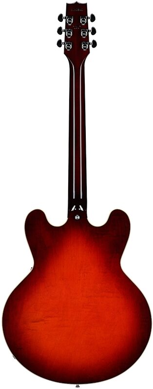 open zoom image for Heritage Standard II Collection H-535 Electric Guitar (with Case), Chestnut Burst, Serial Number 1260940, Full Straight Back