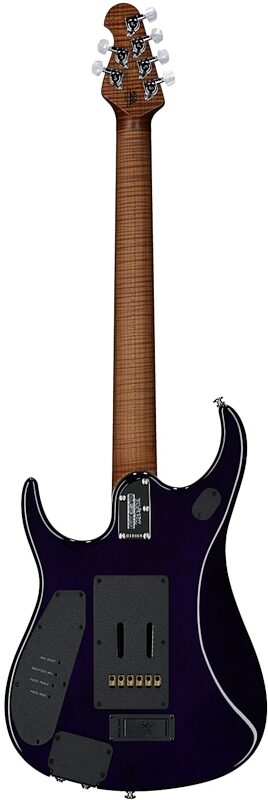 open zoom image for Ernie Ball Music Man John Petrucci JP15 Electric Guitar (with Gig Bag), Purple Nebula Flame, Maple Fretboard, Serial Number H10869, Full Straight Back