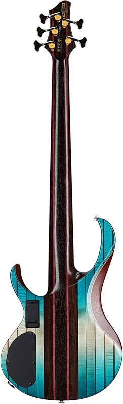open zoom image for Ibanez Premium BTB1935 Bass Guitar (with Gig Bag), Caribbean Isle Lo-Gloss, Full Straight Back