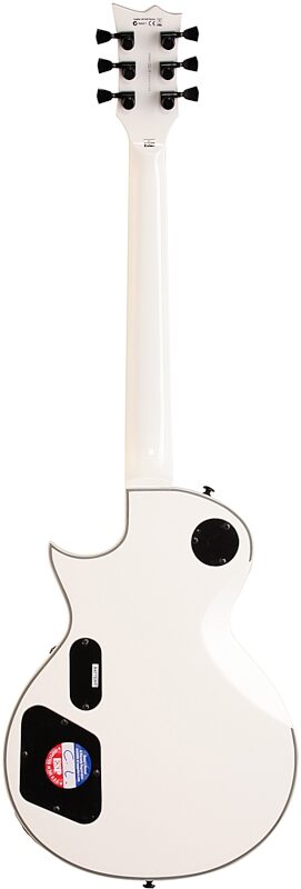 open zoom image for ESP LTD James Hetfield Iron Cross Electric Guitar (with Case), Snow White, Full Straight Back