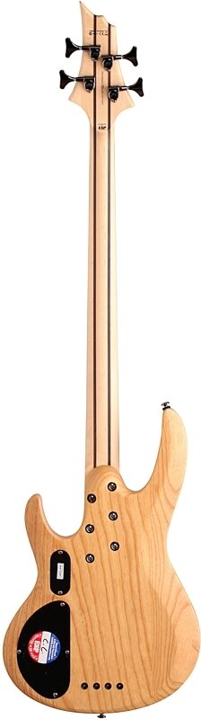 open zoom image for ESP LTD B-204SM Fretless Electric Bass, Natural Satin, Full Straight Back