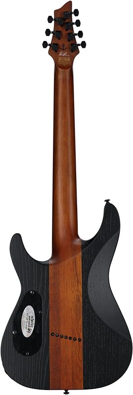 open zoom image for Schecter Rob Scallon C-7 Multi-Scale Electric Guitar, 7-String, Satin Dark Roast, Full Straight Back