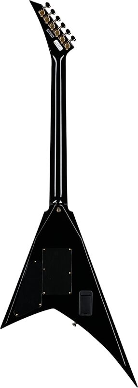 open zoom image for Jackson MJ Rhoads RR24MG Electric Guitar (with Case), Black with Yellow Pinstripes, Full Straight Back