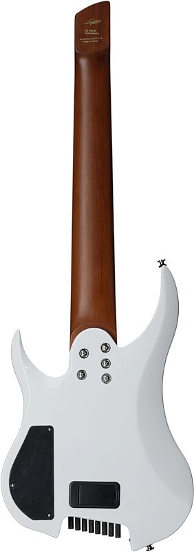 open zoom image for Legator Ghost G8FOD Multi-Scale Guitar (with Gig Bag), Arctic Blue, Full Straight Back