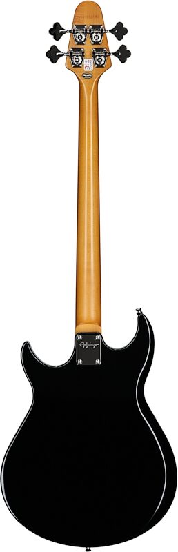 open zoom image for Epiphone Grabber Electric Bass (with Gig Bag), Ebony, Full Straight Back