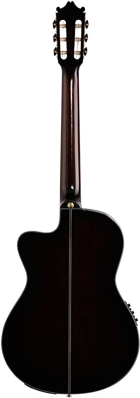 open zoom image for Ibanez GA35TCE Thinline Classical Acoustic-Electric Guitar, Dark Violin Sunburst, Full Straight Back