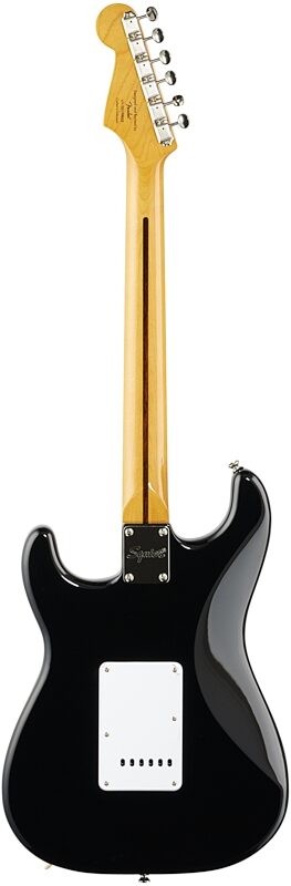 open zoom image for Squier Classic Vibe '50s Stratocaster Electric Guitar, with Maple Fingerboard, Black, Full Straight Back
