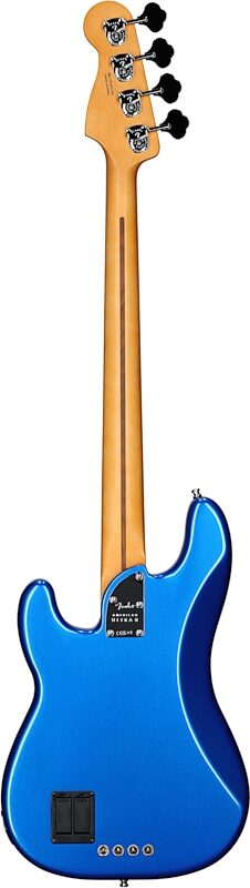 open zoom image for Fender American Ultra II Precision Electric Bass, Ebony Fingerboard (with Case), Noble Blue, Full Straight Back