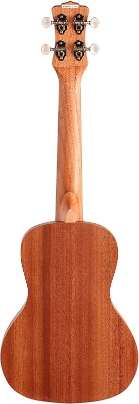 open zoom image for Luna Concert Tattoo Mahogany Ukulele with Gig Bag, New, Full Straight Back