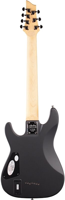 open zoom image for Schecter Demon 7 Electric Guitar, 7-String, Aged Black Satin, Full Straight Back