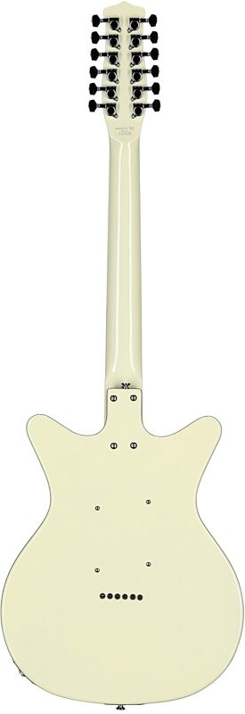 open zoom image for Danelectro 12SDC Electric Guitar, 12-String, Vintage White, Full Straight Back