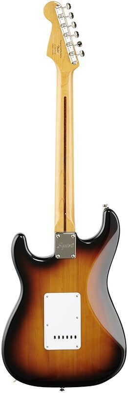 open zoom image for Squier Classic Vibe '50s Stratocaster Electric Guitar, with Maple Fingerboard, 2-Color Sunburst, Full Straight Back