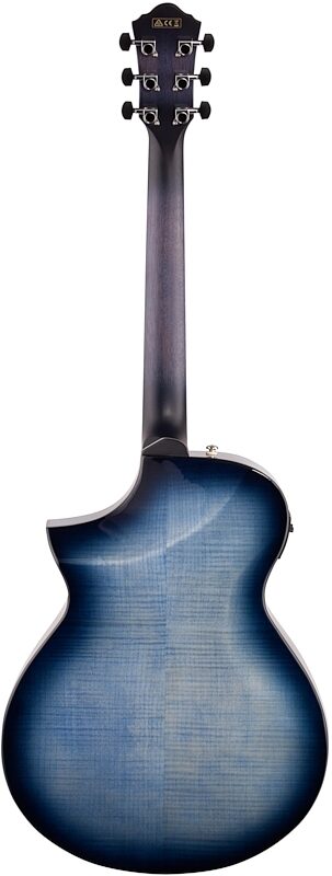 open zoom image for Ibanez AEWC400 Acoustic-Electric Guitar, Indigo Blue Burst, Full Straight Back