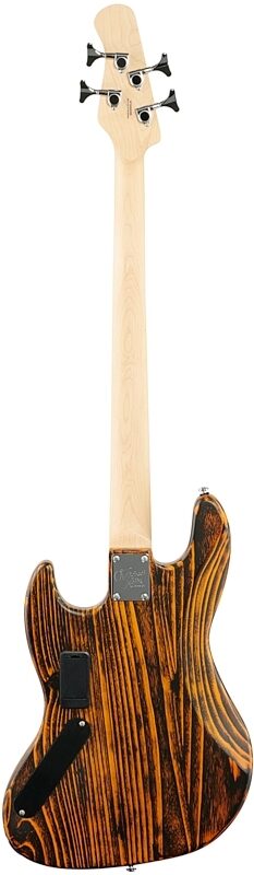 open zoom image for Michael Kelly Element 4 Bass Guitar, Trans Yellow, Full Straight Back