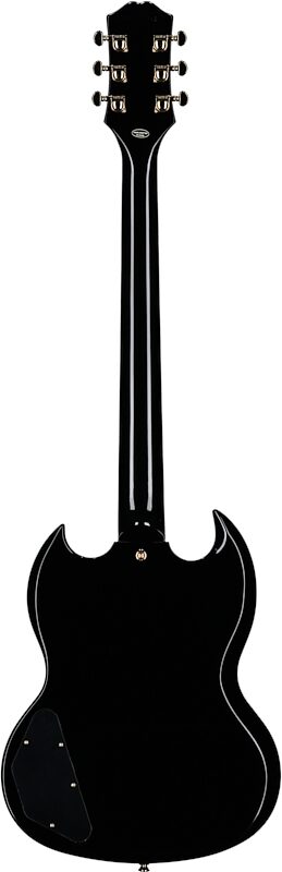 open zoom image for Epiphone Inspired by Gibson SG Custom Electric Guitar (with Gig Bag), Ebony, Full Straight Back