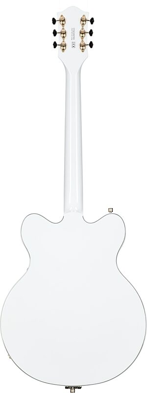 open zoom image for Gretsch G5422TG Electromatic Hollowbody Double Cutaway Electric Guitar, Snow Crest White, Open Box (Very Good), Full Straight Back