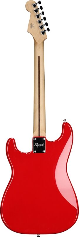 open zoom image for Squier Sonic Hard Tail Stratocaster Electric Guitar, Laurel Fingerboard, Torino Red, Full Straight Back