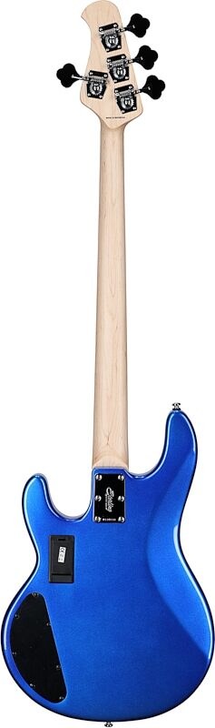 open zoom image for Sterling by Music Man Ray4HH Electric Bass Guitar, Cobra Blue, Hard Maple Fretboard, Full Straight Back
