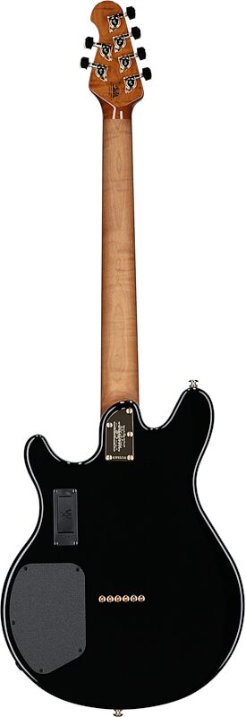 open zoom image for Ernie Ball Music Man Valentine Electric Guitar, Gloss Black, Rosewood Fretboard, Full Straight Back