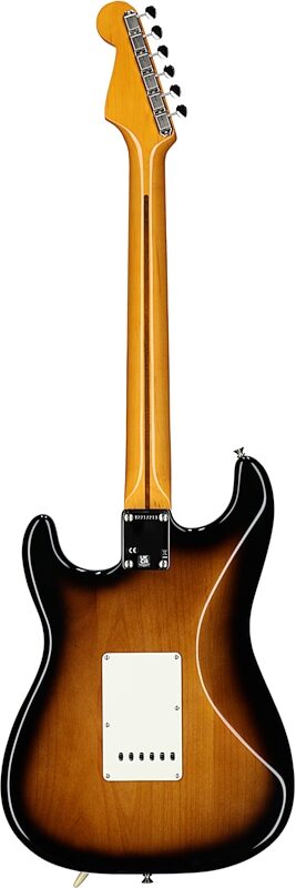 open zoom image for Fender American Vintage II 1957 Stratocaster Electric Guitar, with Maple Fingerboard (and Case), 2-Color Sunburst, Full Straight Back
