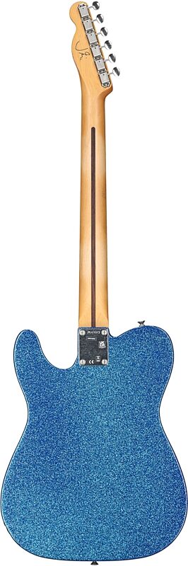 open zoom image for Fender J Mascis Telecaster Electric Guitar (with Gig Bag), Blue Flake, Full Straight Back