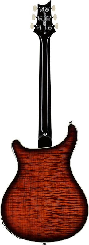 open zoom image for PRS Paul Reed Smith SE Hollowbody II Piezo Electric Guitar (with Gig Bag), Orange Tiger Smokeburst, Full Straight Back