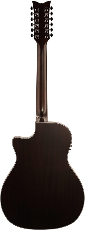 open zoom image for Schecter Orleans Studio Acoustic-Electric Guitar, 12-String, Satin See Thru Black, Full Straight Back