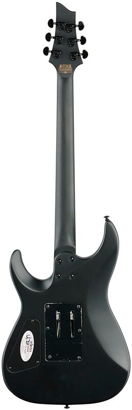 open zoom image for Schecter Damien-6FR Electric Guitar, Satin Black, Full Straight Back