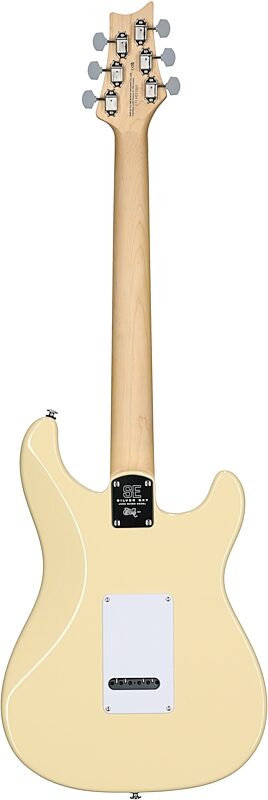open zoom image for PRS Paul Reed Smith SE Silver Sky Electric Guitar, Left-Handed, Maple Fretboard (with Gig Bag), Moon White, Full Straight Back