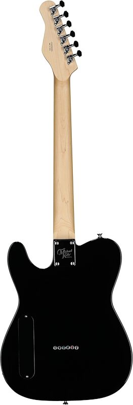 open zoom image for Michael Kelly 58 Thinline Electric Guitar, Gloss Black, Full Straight Back