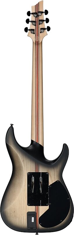 open zoom image for Schecter C-1 FR-S Pale Moon Ebony Electric Guitar, Left-Handed, Natural Satin Black Burst, Full Straight Back