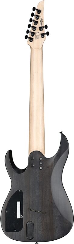 open zoom image for Legator N8FSS Ninja 8 Multi-Scale Guitar, 8-String, Black Quilted Maple, Full Straight Back