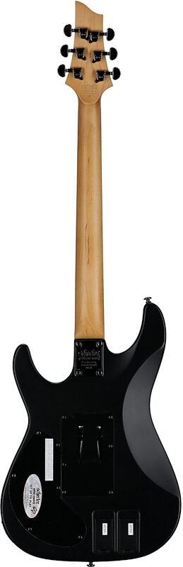 open zoom image for Schecter Demon-6 FR-S Electric Guitar, Aged Black Satin, Full Straight Back