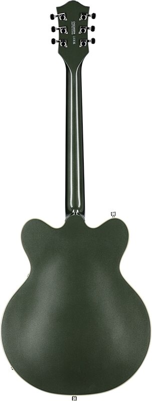 open zoom image for Gretsch G5622 Electromatic Center Block Double-Cut Electric Guitar, Olive Metallic, Full Straight Back