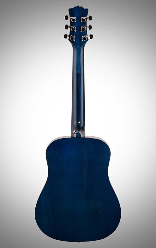 open zoom image for Luna Safari Starry Night Travel Acoustic Guitar (with Gig Bag), New, Full Straight Back