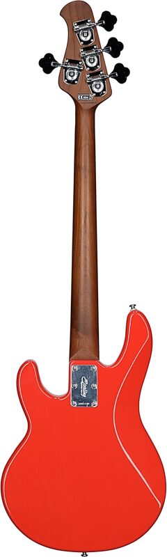 open zoom image for Sterling by Music Man RaySS4 StingRay Short Scale Electric Bass, Fiesta Red, Roasted Maple Fretboard, Full Straight Back