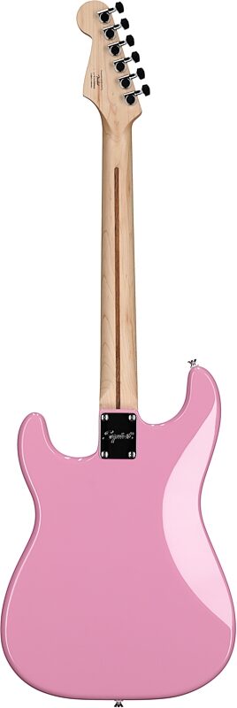 open zoom image for Squier Sonic Stratocaster Hard Tail Maple Neck Electric Guitar, Flash Pink, Full Straight Back