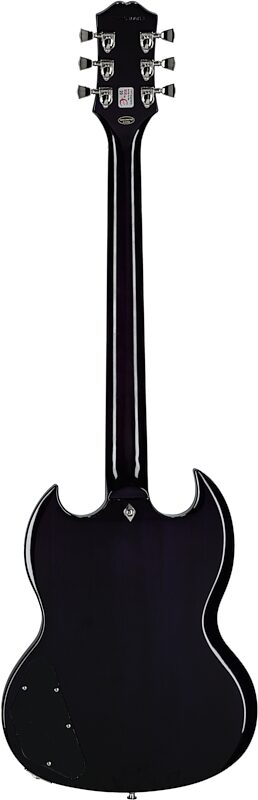 open zoom image for Epiphone SG Modern Figured Electric Guitar, Purple Burst, with Gig Bag, Full Straight Back