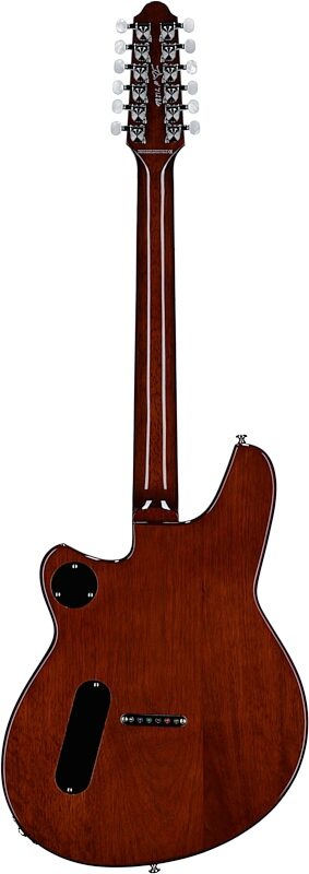 open zoom image for Reverend Airwave 12 Electric Guitar, 12-String, Metallic Bordeaux, Full Straight Back