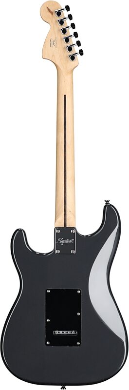open zoom image for Squier Affinity Strat HSS Electric Guitar Pack, Maple Fingerboard, Charcoal Frost Metallic, Full Straight Back