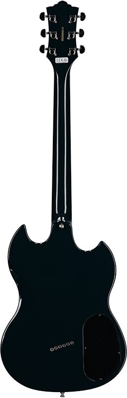 open zoom image for Guild Polara Electric Guitar, Left-Handed, Blue Steel, Full Straight Back